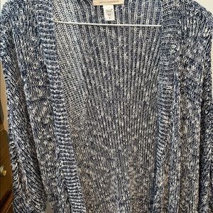 Navy 3/4 sleeve long sweater